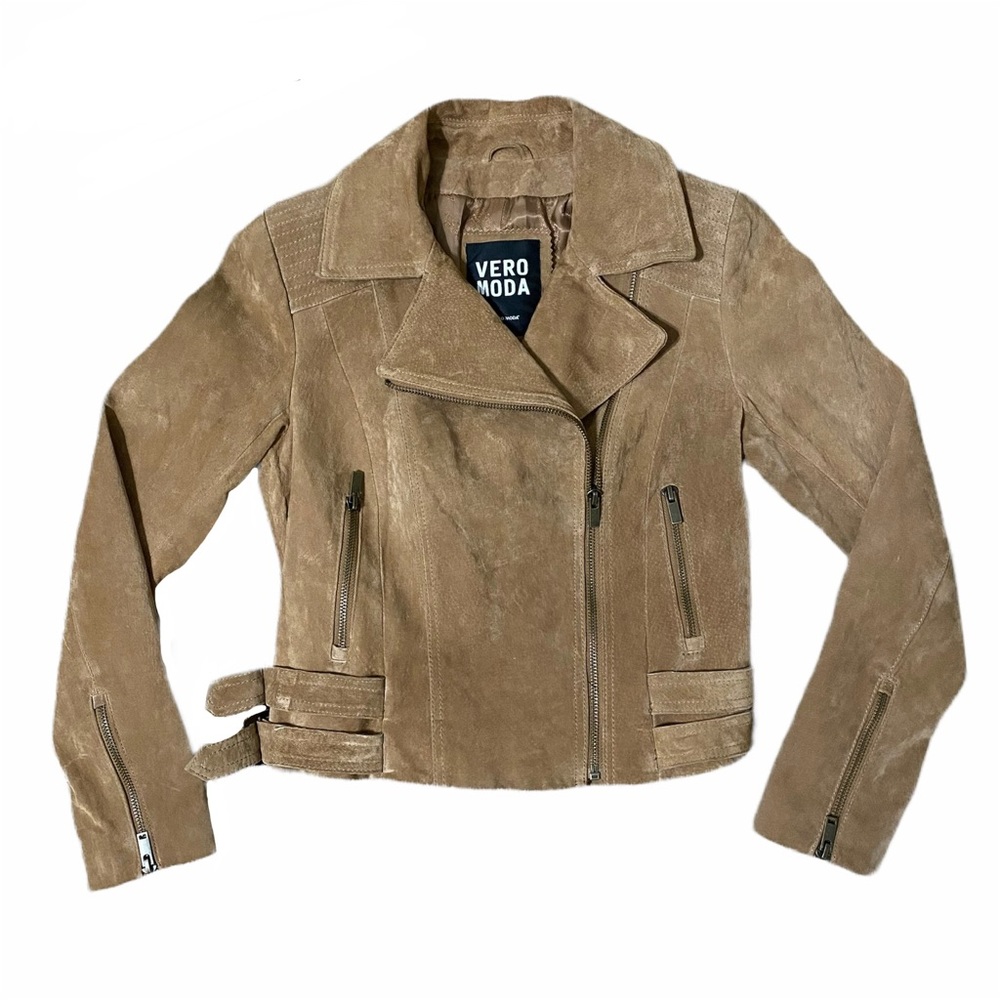 Vero Moda Real Leather Moto Jacket